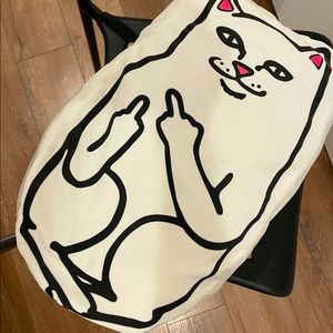 Ripndip cat plush pillow